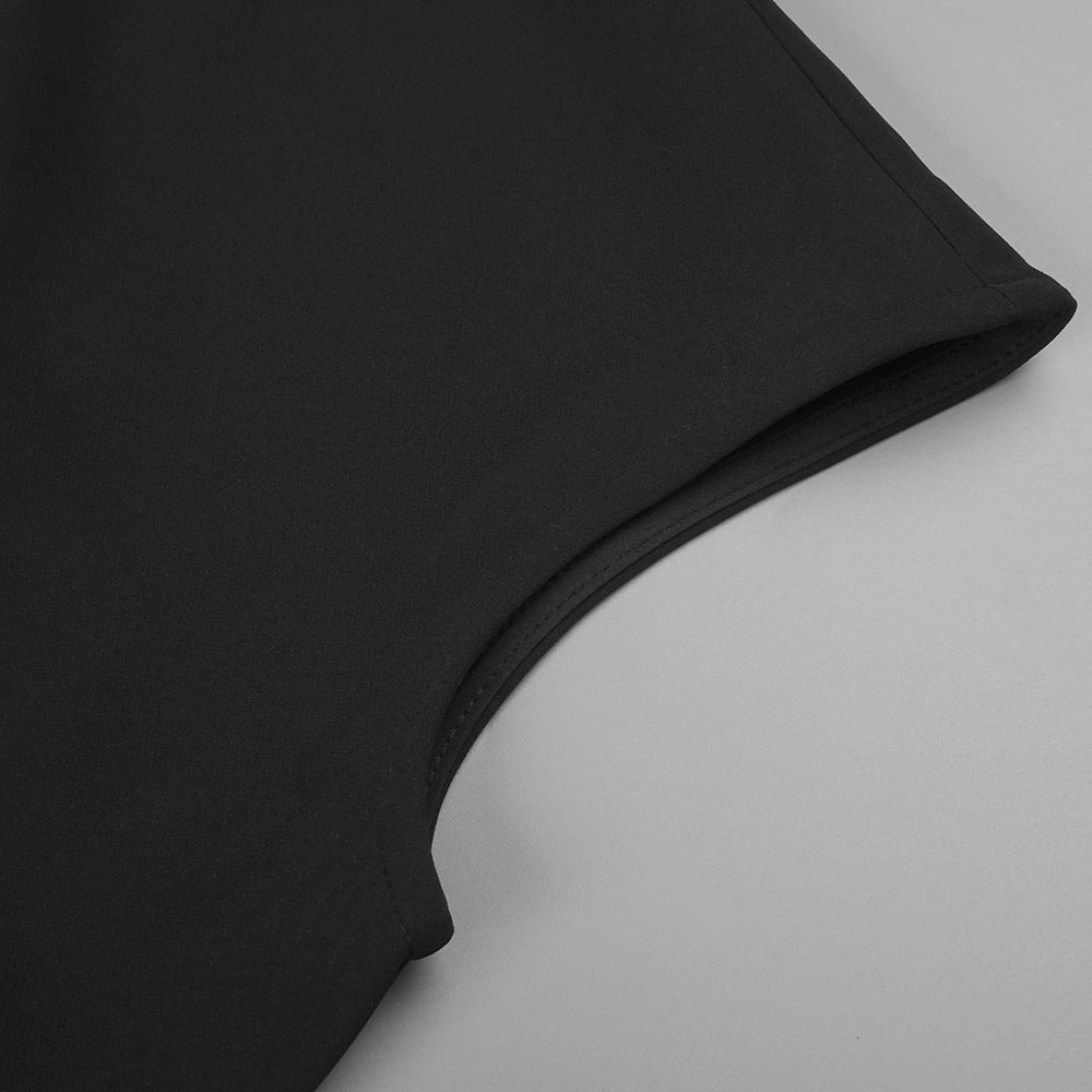 Minimalist Sleeveless Fitted Maxi Dress (MS382)