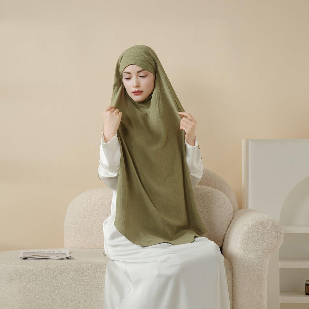 Comfort Crepe One Layer Khimar (MK014)