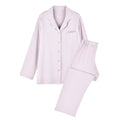 Modal Mixed Cotton Knitted Pajamas Couple Loungewear Set Soft and Smooth (MS085)