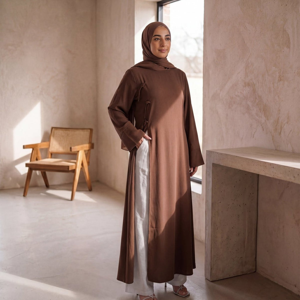 Modest Nida Longline Tunic Top(MS420)