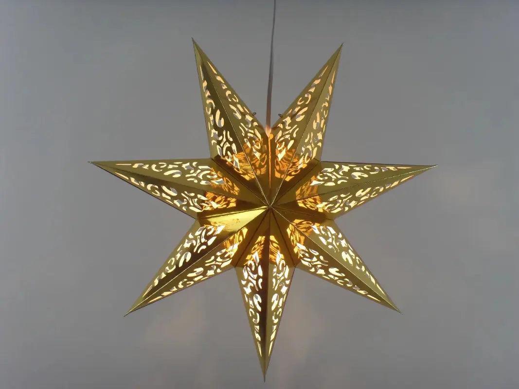 MR035 Hollow Star Hanging, Eid Mubarak Christmas Ramadan Decoration
