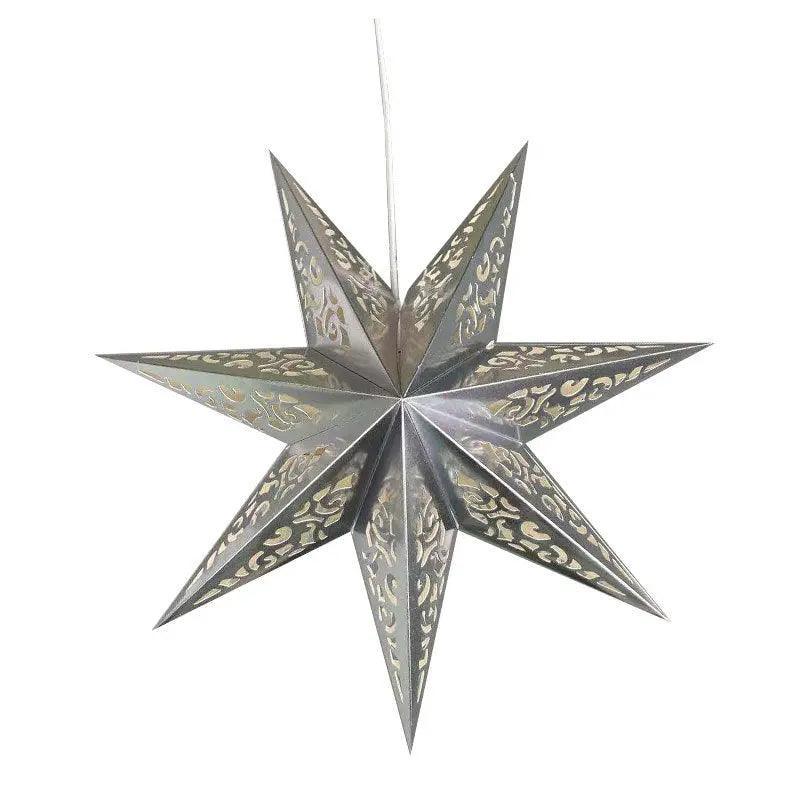 MR035 Hollow Star Hanging, Eid Mubarak Christmas Ramadan Decoration