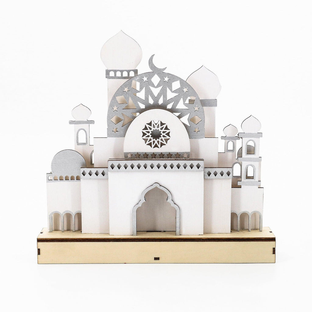 MR059 Wooden LED MASJID Shape Atmosphere Light