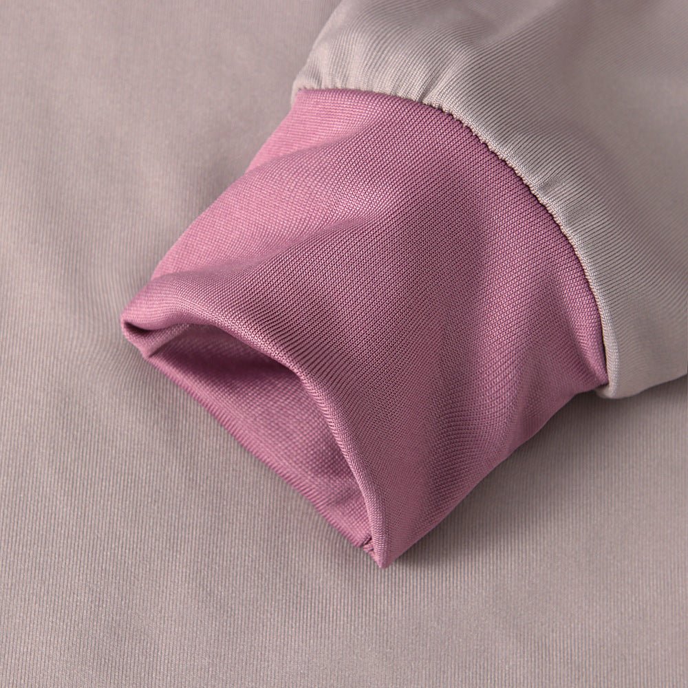 Muslim Girls Dress & Bow Hijab Set with Ruffle Trim (MKG026)