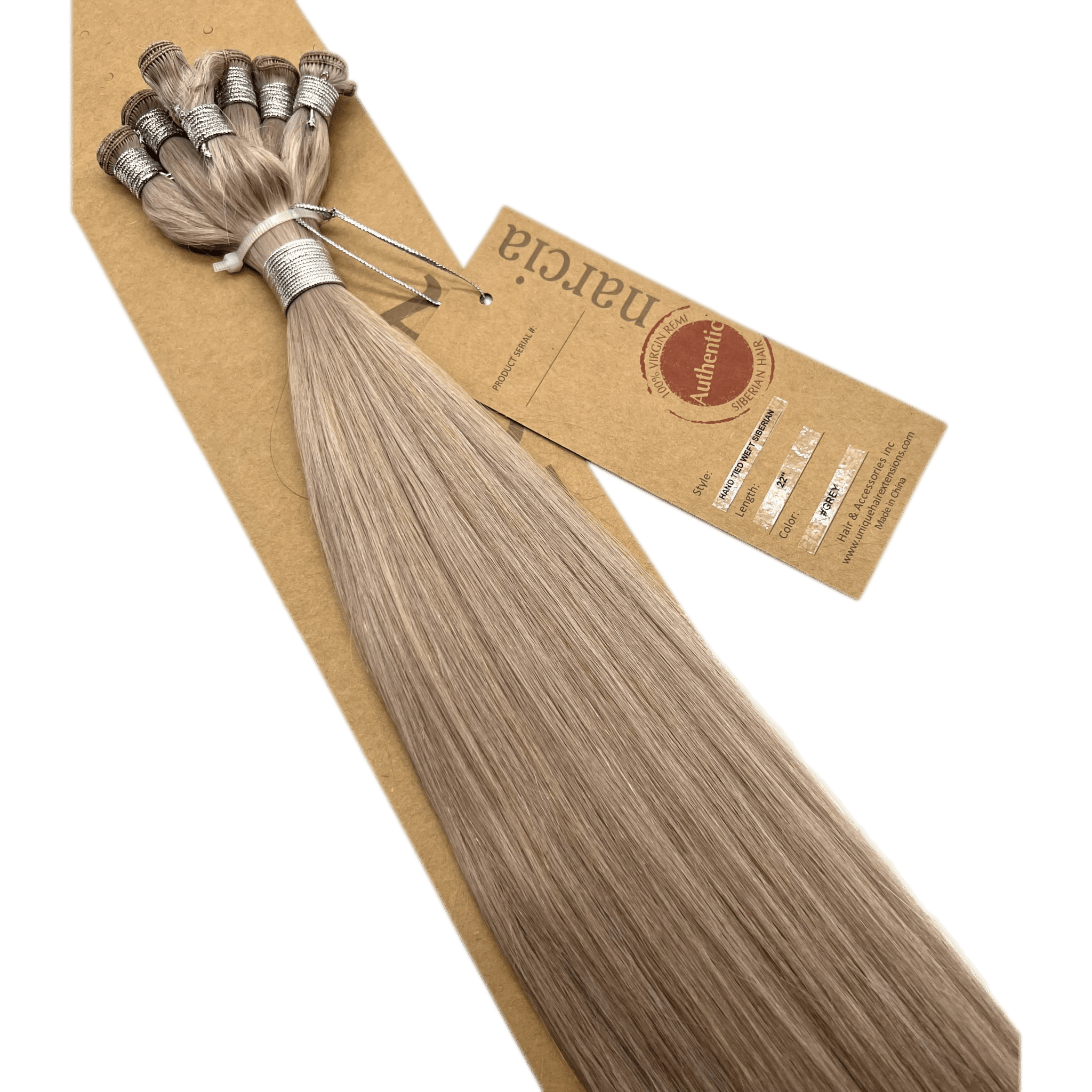 Narcia Remy Siberian Hand Tied Weft Hair Extensions (100g) - Choose Length