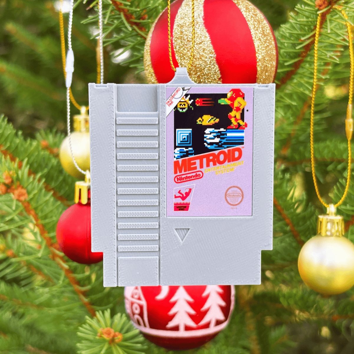 NES Cart Christmas Ornaments