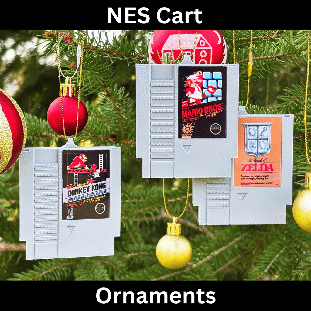NES Cart Christmas Ornaments