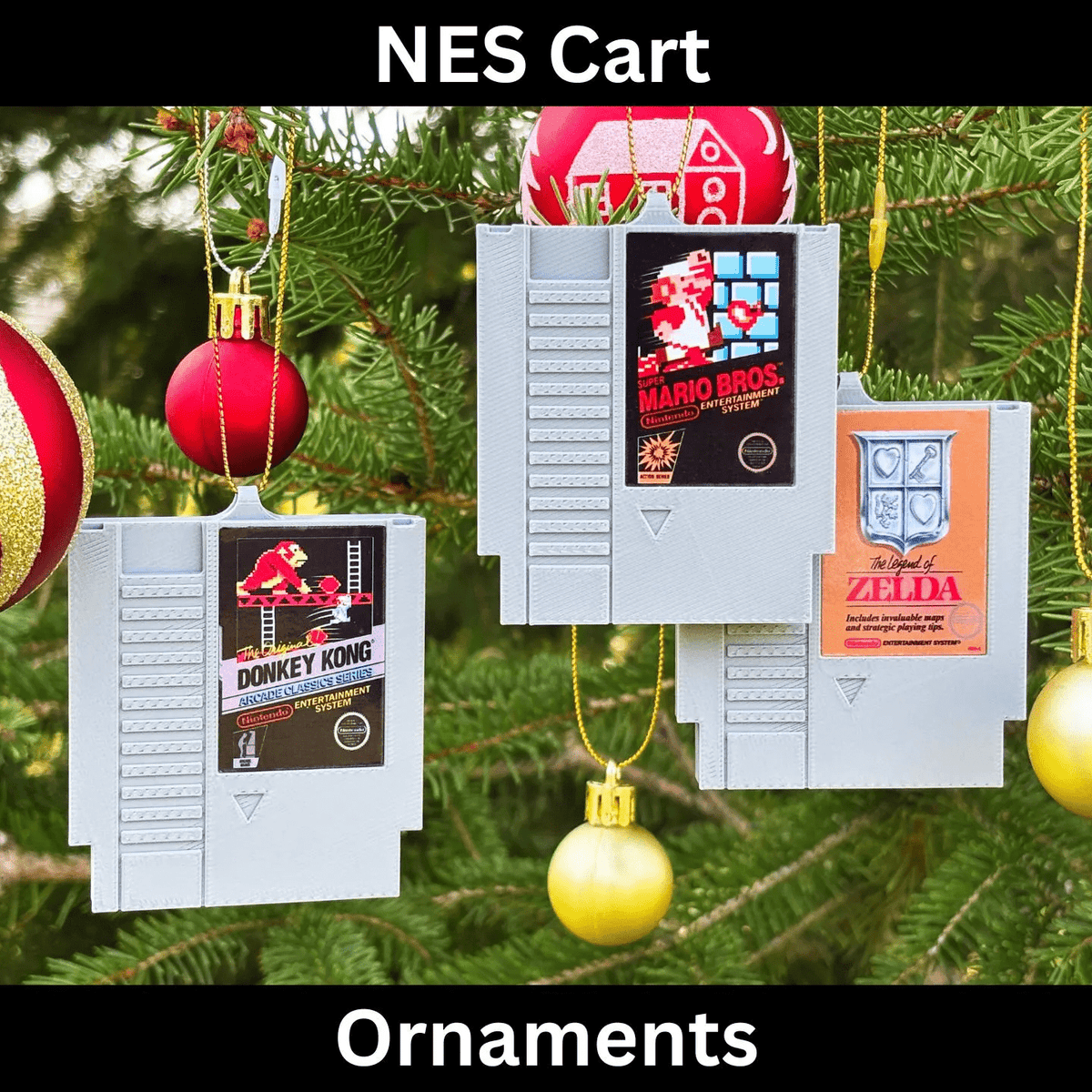 NES Cart Christmas Ornaments
