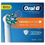 Oral-B CrossAction CleanMaximiser Brush Heads, 10-Pack, White – Made in Germany