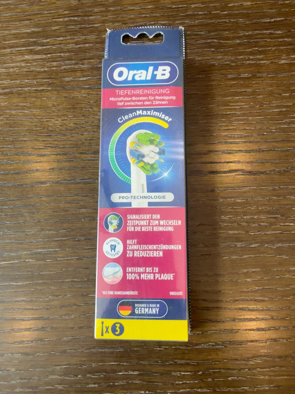 Oral-B Deep Clean FlossAction CleanMaximiser Brush Heads, 3-Pack – German Import
