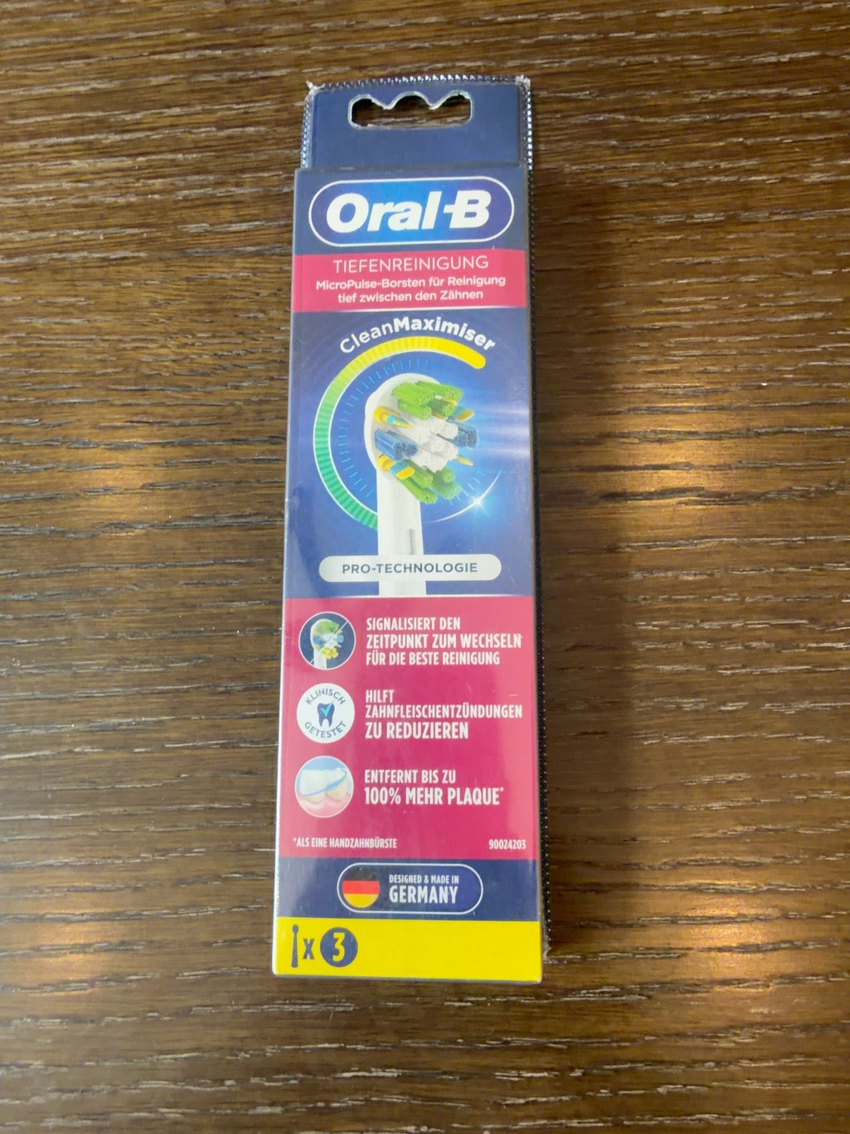 Oral-B Deep Clean FlossAction CleanMaximiser Brush Heads, 3-Pack – German Import