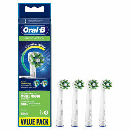 Oral-B CrossAction CleanMaximiser Black Edition Brush Heads, 4-Pack – German Import