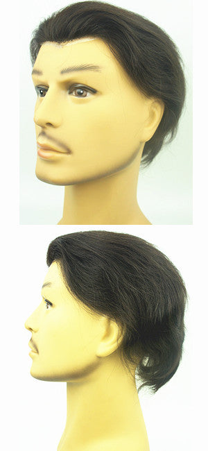 VIP Extensions Men's Human Hair Toupee 10 x 8 in, Color 4