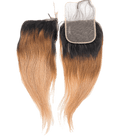 Rio Straight 4x4 Lace Closure, Gold, 16 in