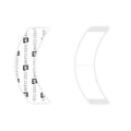 Walker Tape 1522 Clear CC Contour Strips, 36 pc