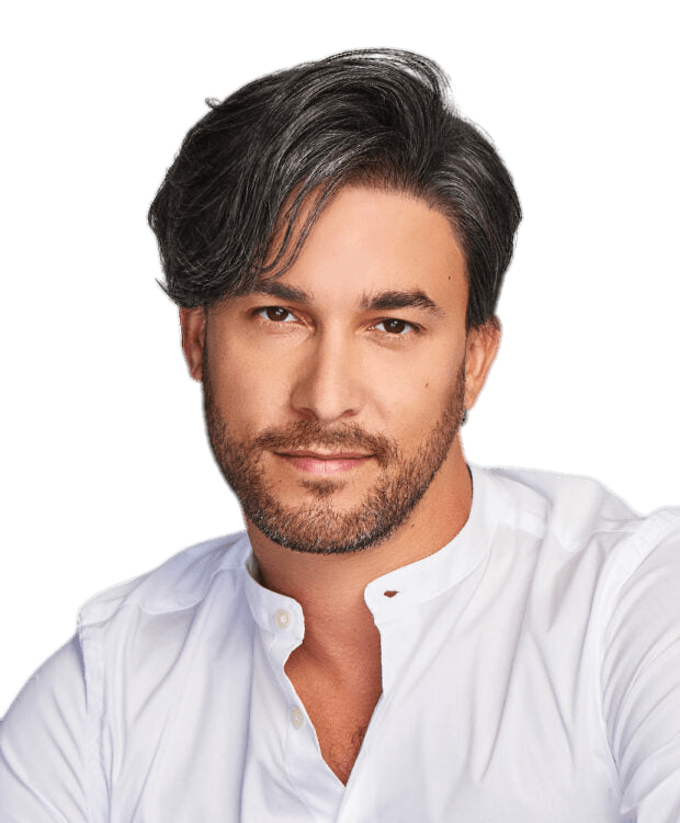 HIM Collection Gallant Men's Wig, M17S Light Ash Brown