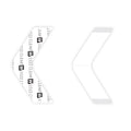 Walker Tape 1522 Clear B Contour Strips, 36 pc