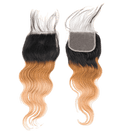 Rio Body Wave Closure 4x4 Gold, 12 in