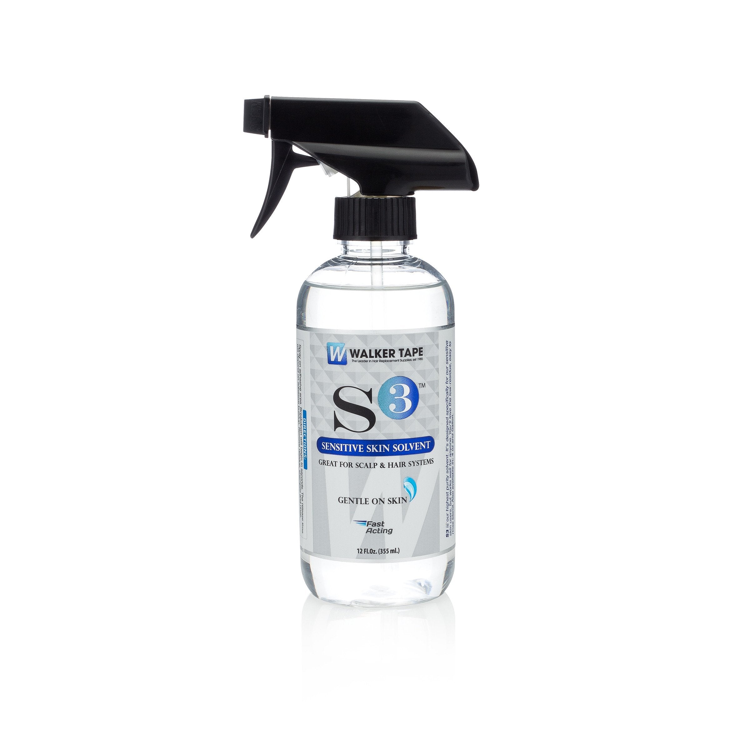 Walker Tape S3 Sensitive Skin Solvent, 12 oz