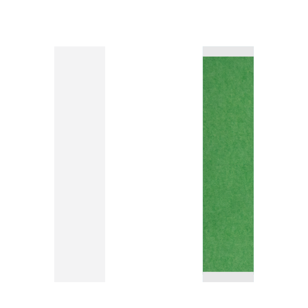 Walker Tape Easy Green Straight Strips 36 Pack, 3/4 x 3 in