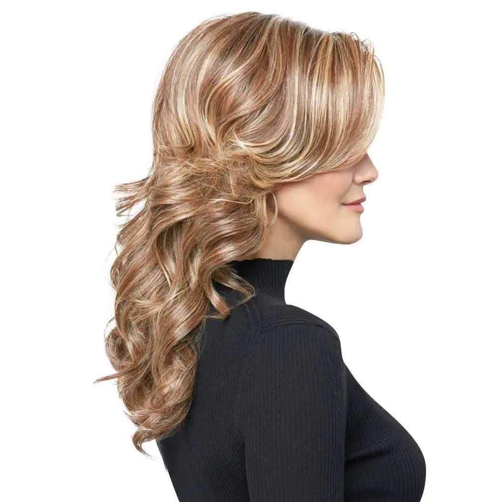 Raquel Welch Stroke of Genius Wig, RL11/25 Golden Walnut