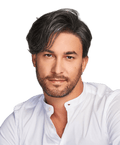 HIM Collection Gallant Men's Wig, M120S 20% Grey / Black