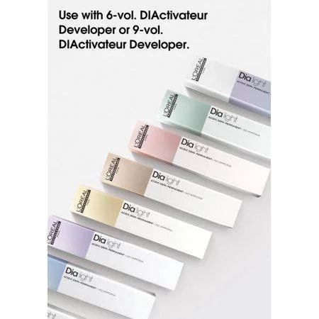 L'Oréal Professionnel Dia Light Ammonia-Free Demi-Permanent Hair Color 9 (9N) Very Light Natural Blonde 1.7 oz