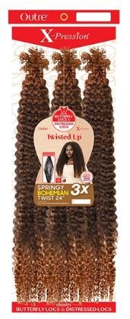 Outre X-Pression Twisted Up 3X Springy Bohemian Twist 24" 3-Pack 2T1B/27