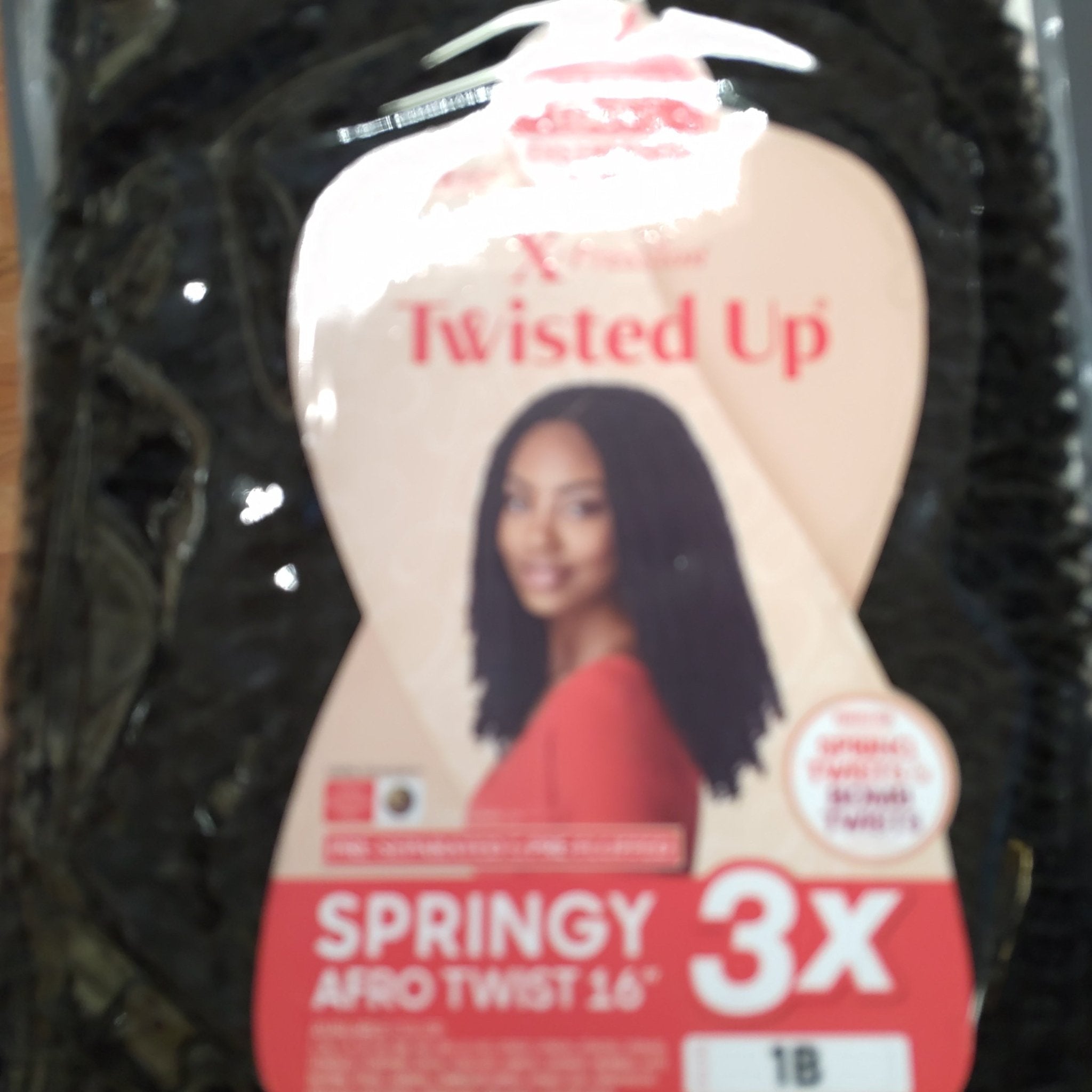 Outre x pression twisted up springy afro twist 16" color 1B