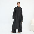 Pinstripe Oversized Shirt & Wide-Leg Trouser Set(MS452)