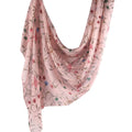Poly-Cotton Floral Print Hijab Scarf(MH233)