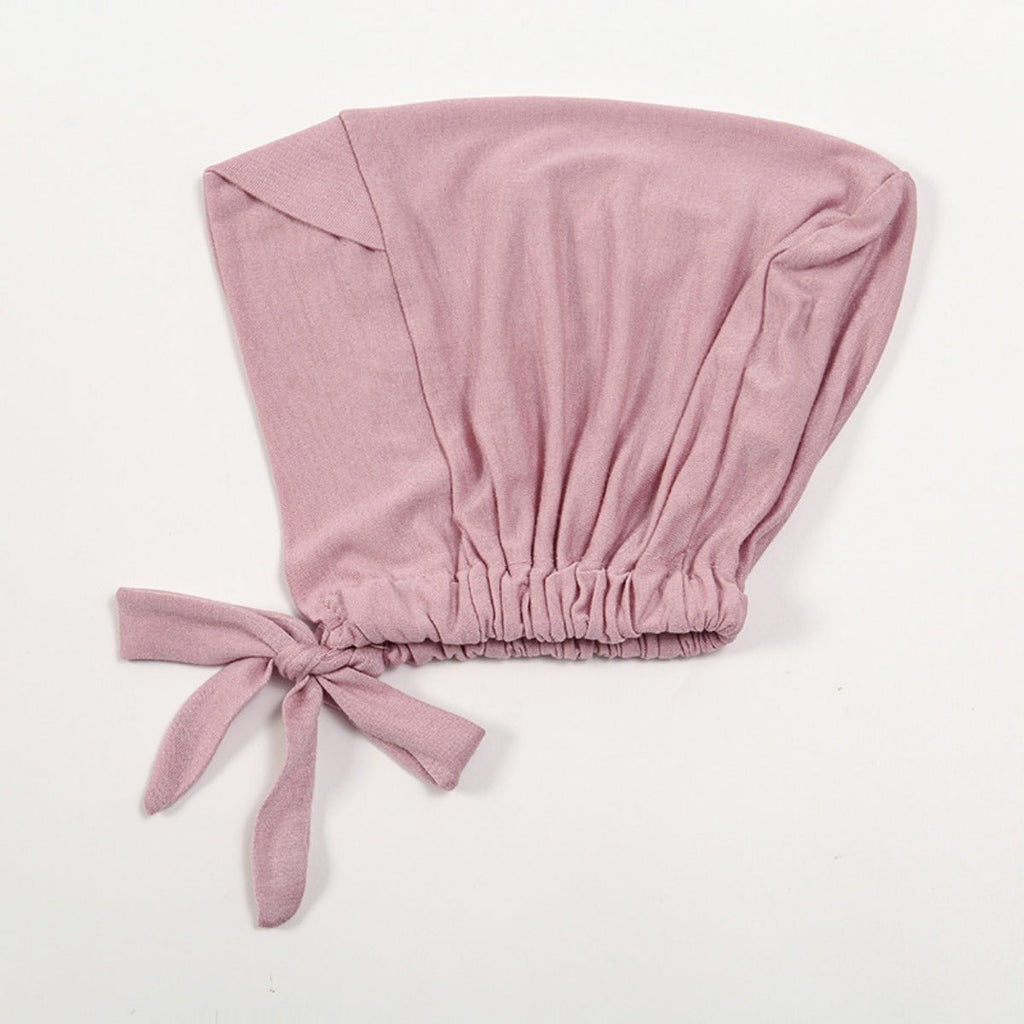 Premium Mercerized Cotton Cross-Strap Design Hijab Cap with Adjustable Brim (MH116)