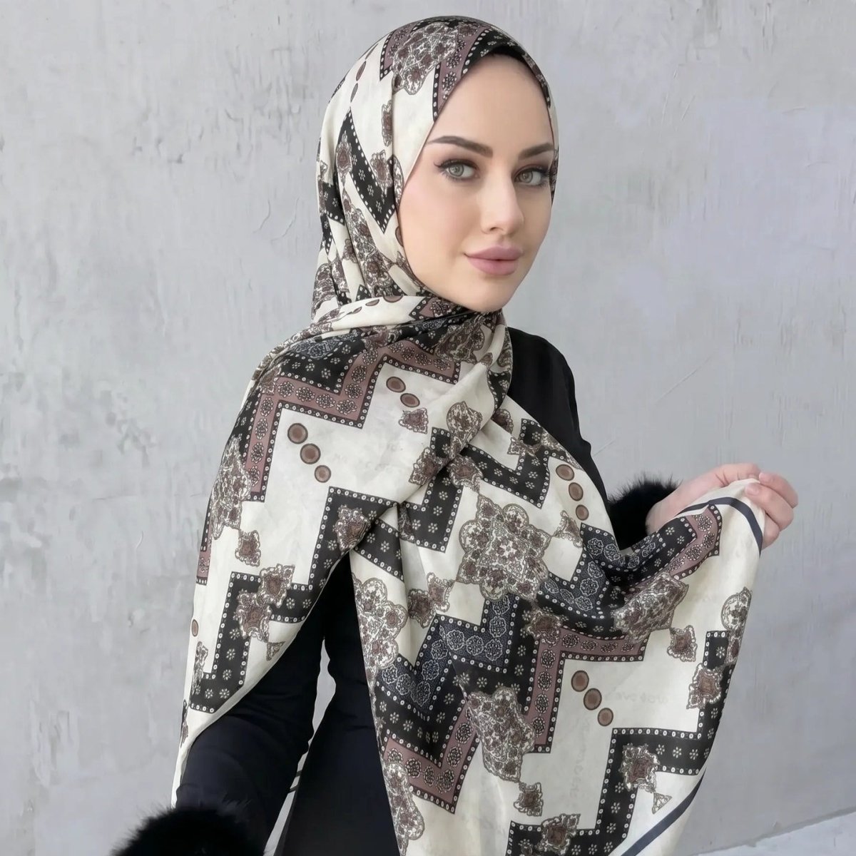 Printed Hijab Scarf(MH239)