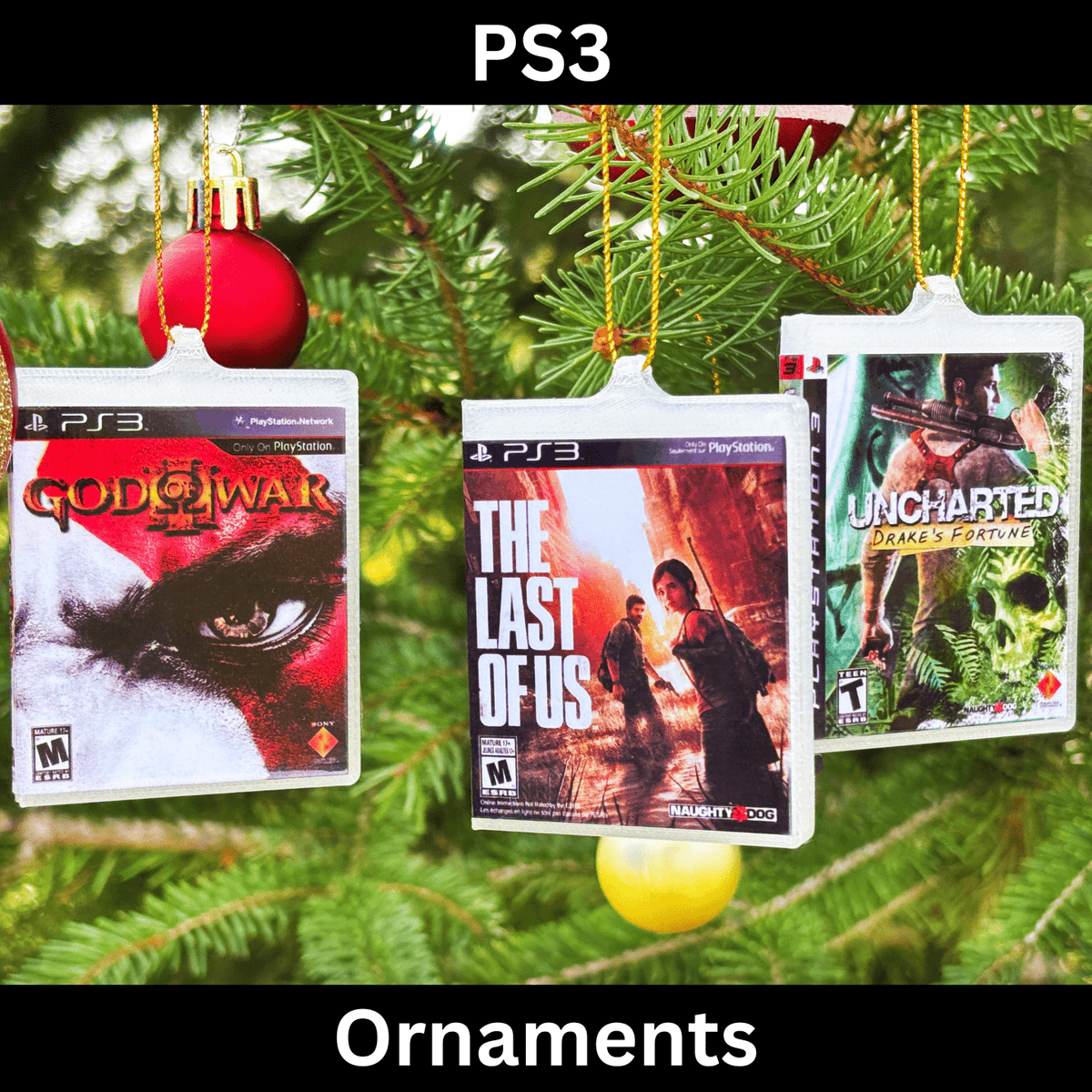 PS3 Christmas Ornaments