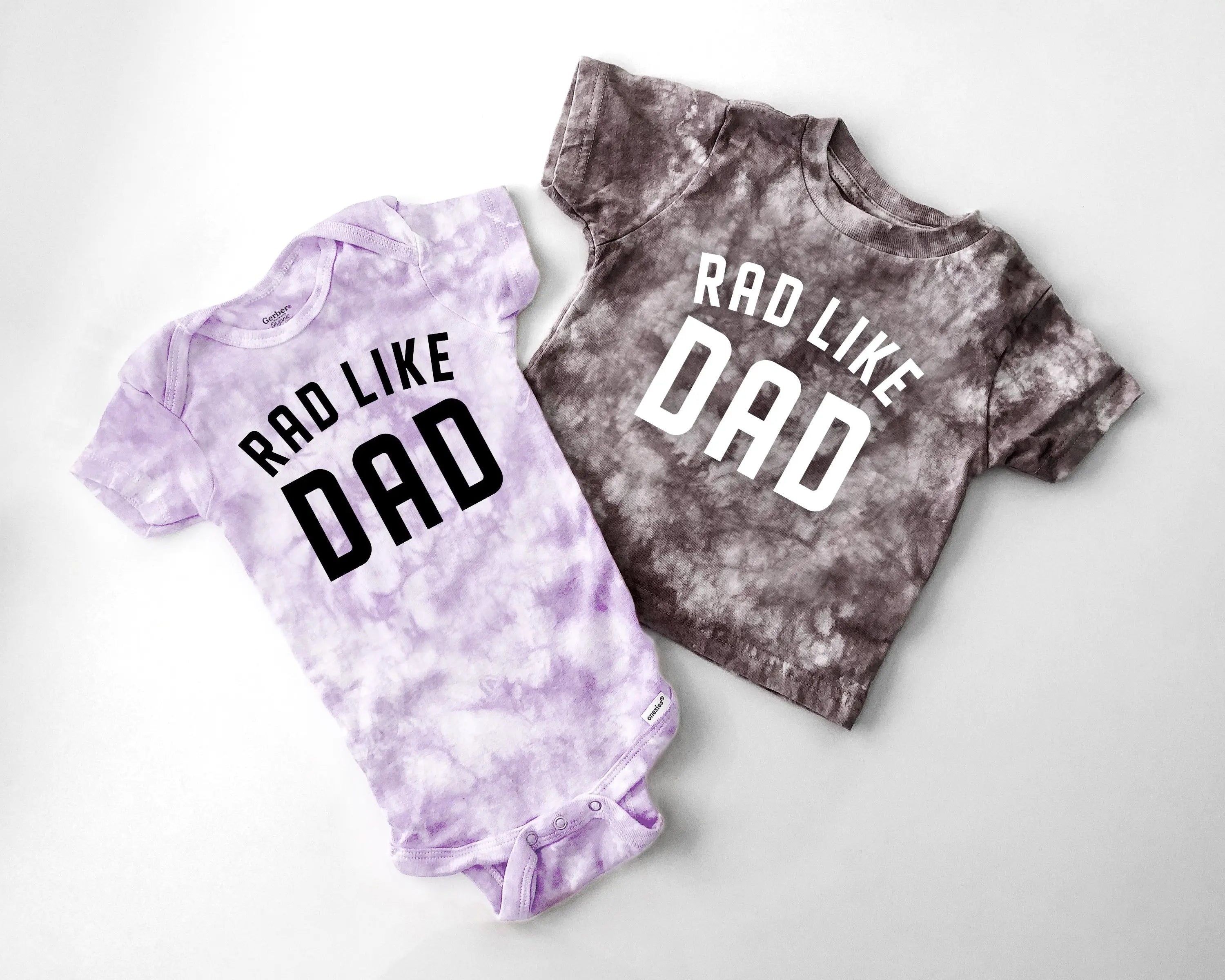 Rad Dad & Rad Like Dad Tie Dye Matching Shirts | Dad & Me Outfit