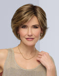 Raquel Welch Born to Shine Short Asymmetrical Wig, Average Cap, RL8/12SS Iced Mocha