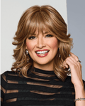 Raquel Welch on My Way Mid-Length Layered Wig, Fashionable Soft Texture with Effortless Movement, Average Cap - ss17/23 SS Iced Latte Macchiato