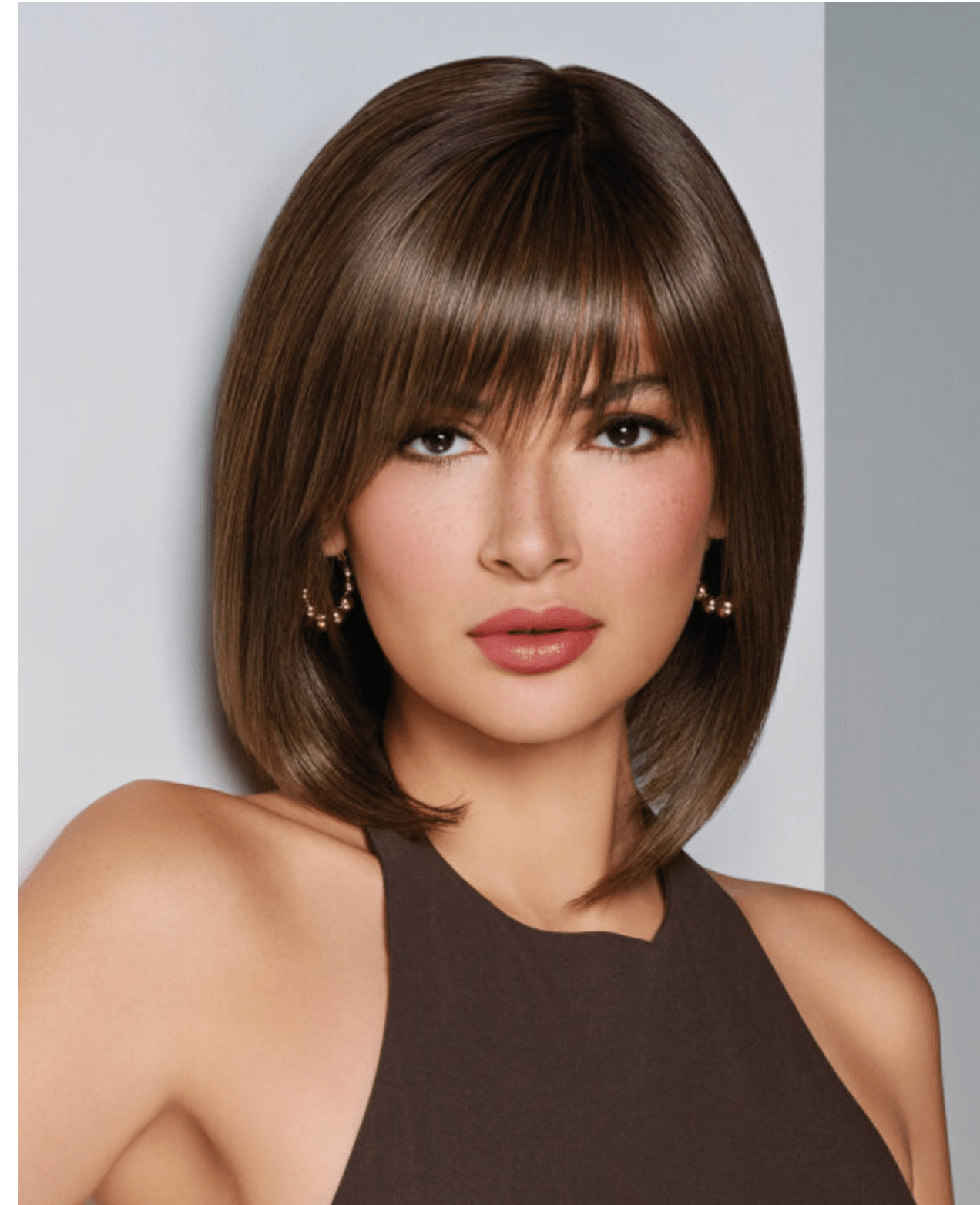 Raquel Welch Sheer Luxury Collection, Straight to Camera Shoulder-Length Layered Wig with Feather Lite Fiber Luxlite Cap Ll, Average, SS14/22 SS Shaded Wheat