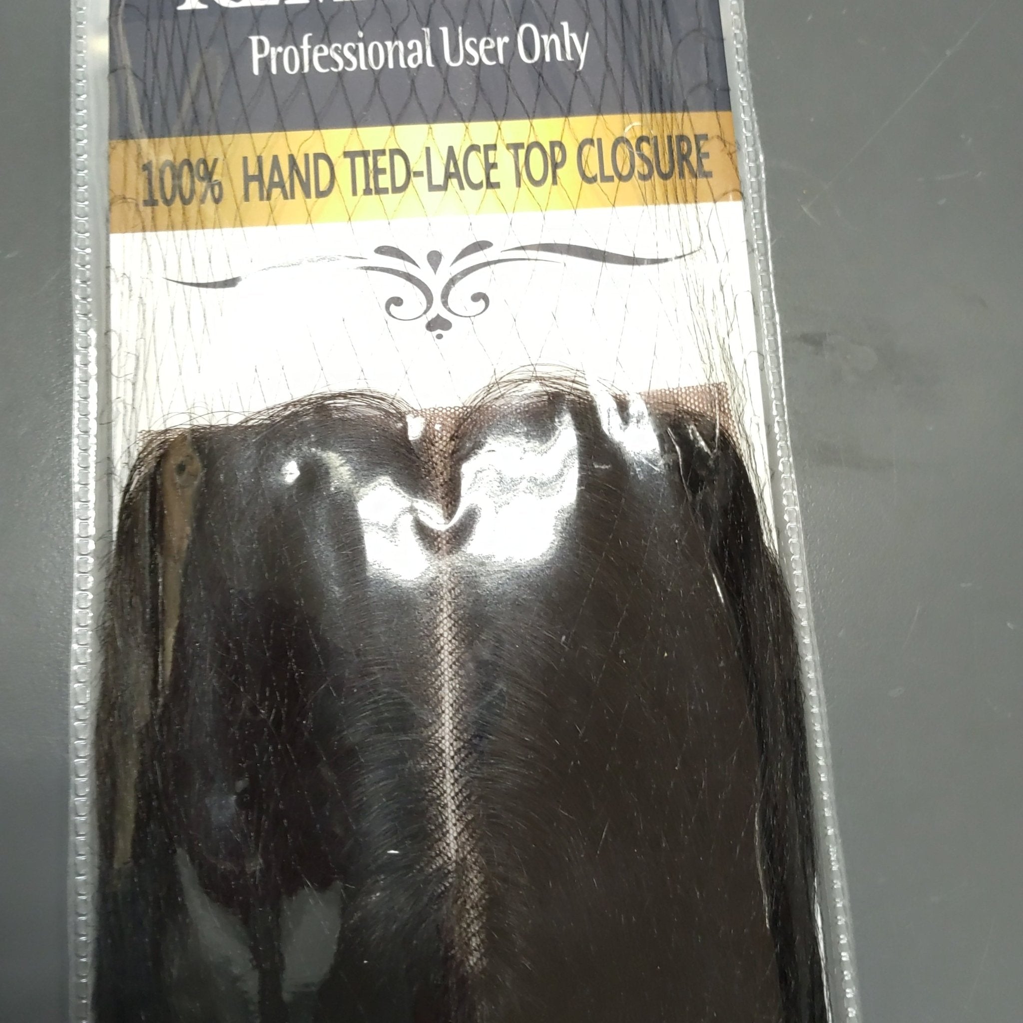 Remy Blue Lace Top Yaki 10" Closure Color 1B Hair Extension