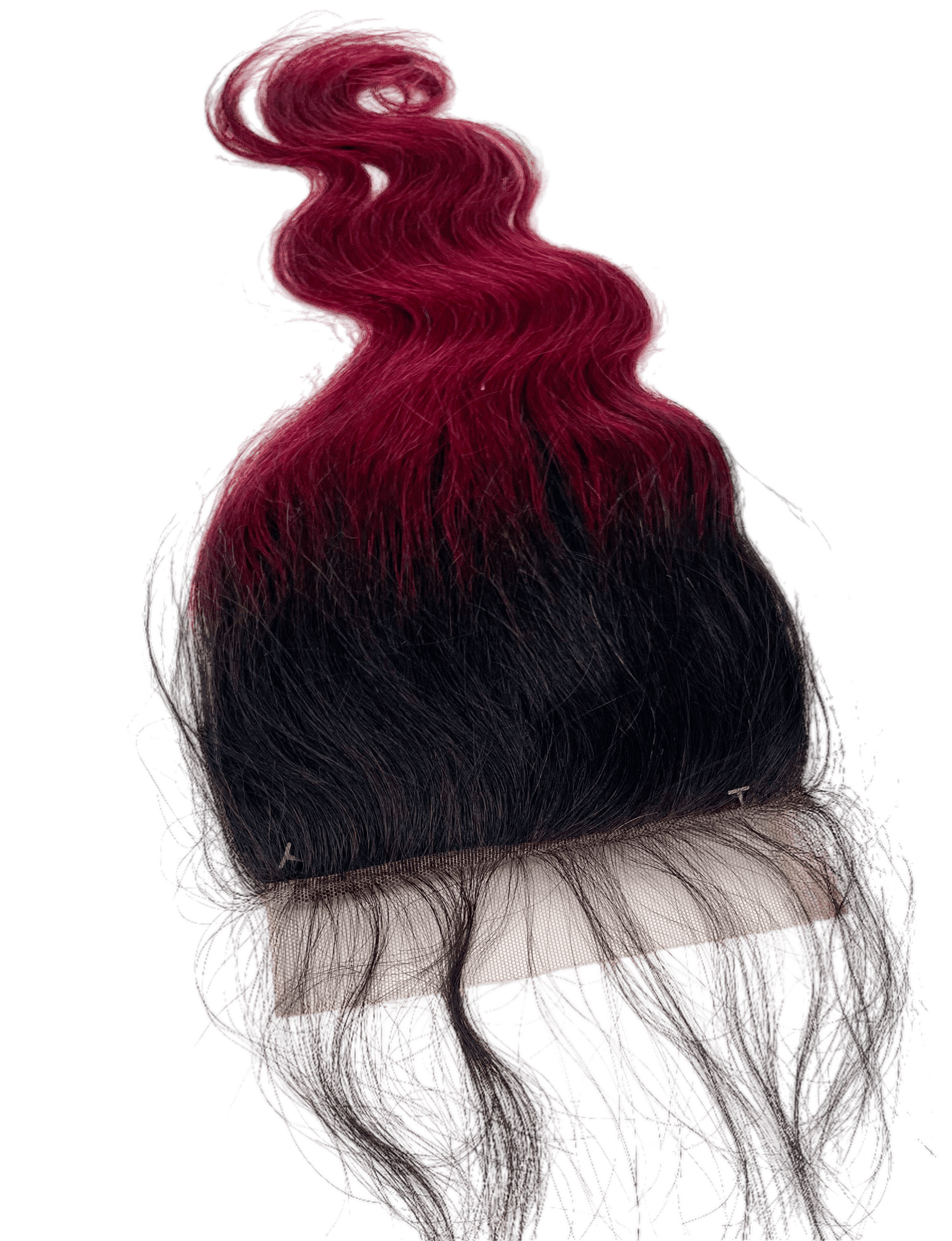Rio Body Wave 5x5 Closure Hairpiece, Wine - Choose Size