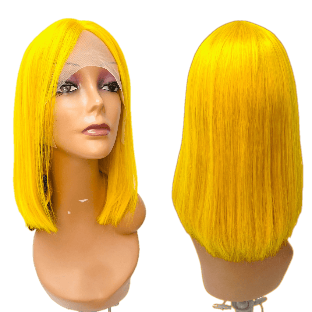 Rio Lace Front U-Part Human Hair Bob Wig, Straight - Choose Size