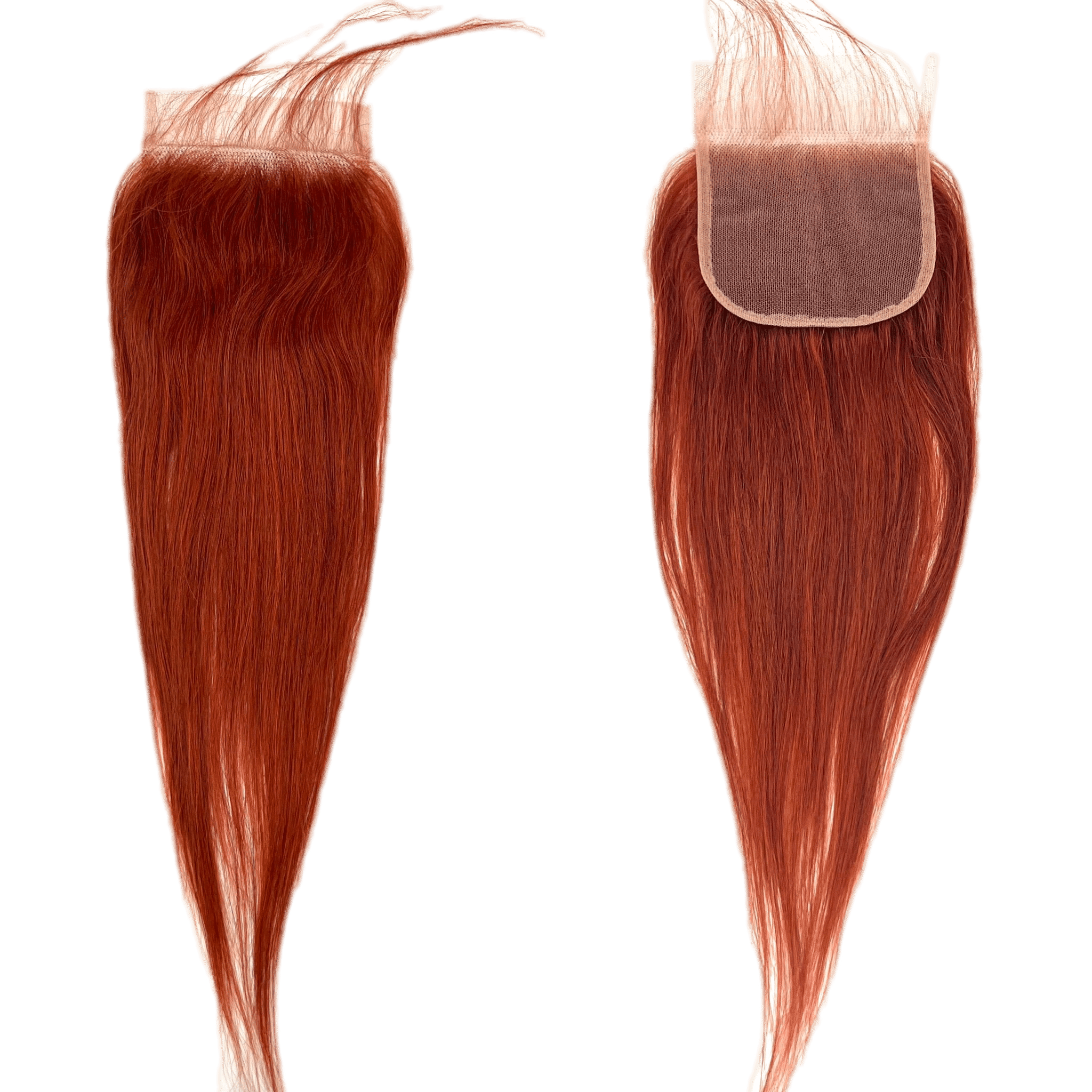 Rio Straight 4x4 Closure Hairpiece Ginger - Choose Size