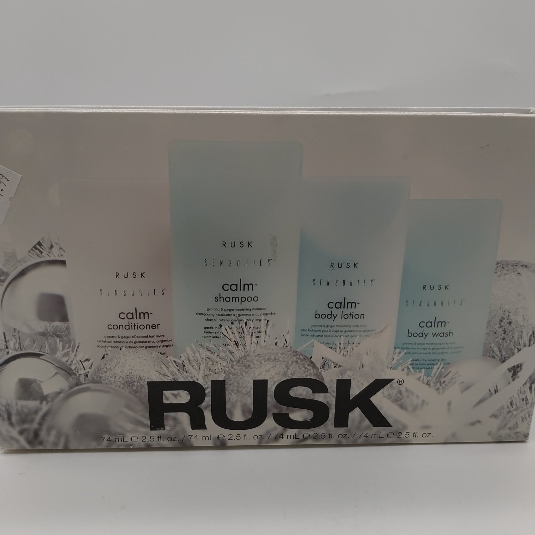 RUSK Sensories Calm Shampoo,Conditioner,Body Wash,Lotion Set-4 Pieces