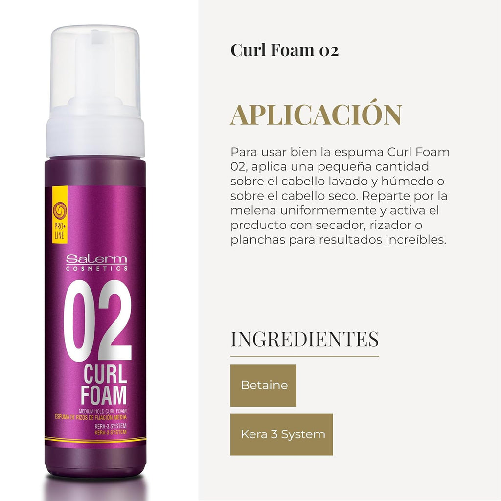 SALERM - Curly Hair Foam 6.8 oz