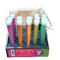 Satin Edge Neon Collection Slant Tip Tweezers - 20 Pc Display
