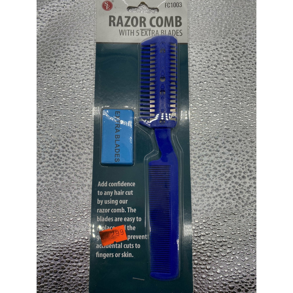 SE Razor Comb with 5 Extra Blades