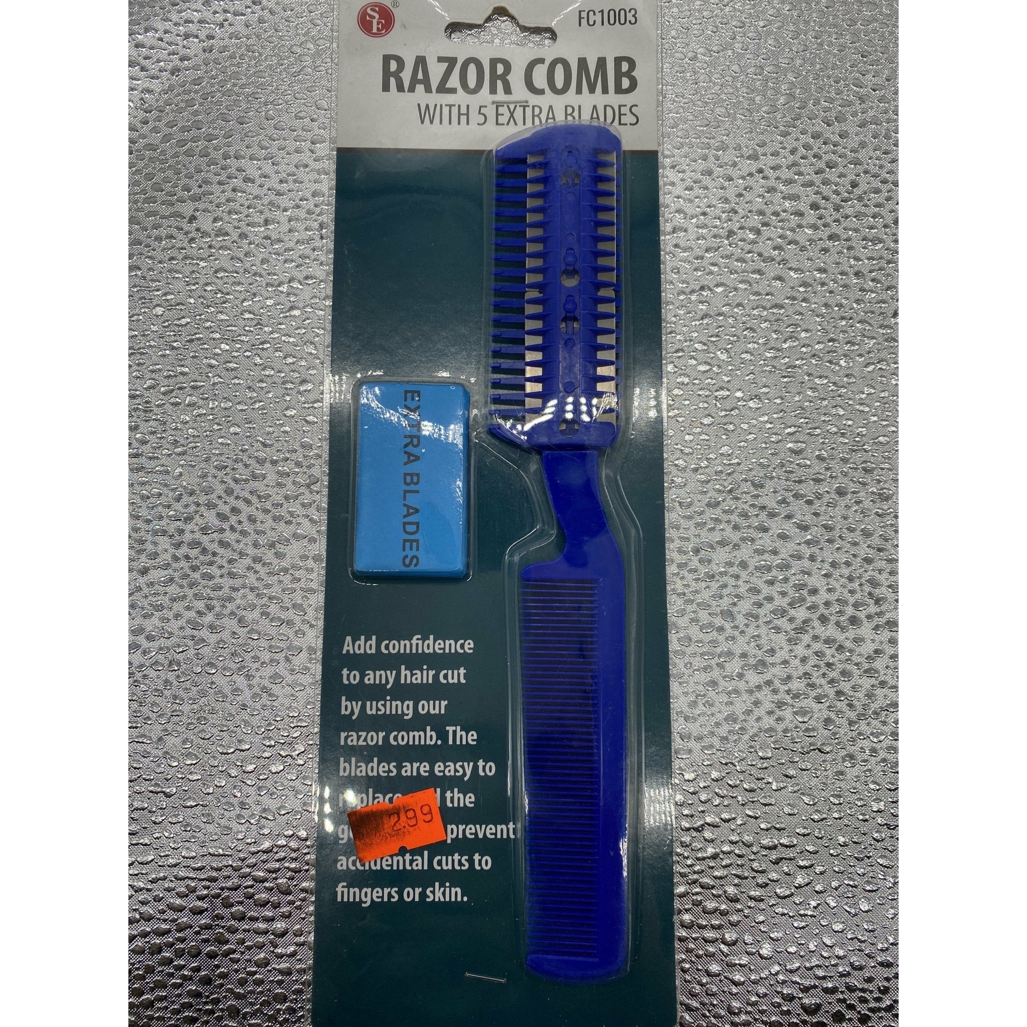 SE Razor Comb with 5 Extra Blades