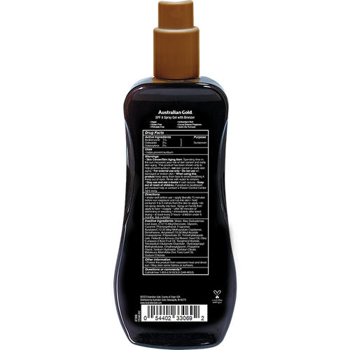 Australian Gold  SPF 8 Spray Gel Bronzer 8 fl oz