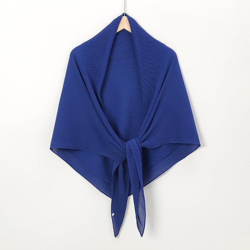 Solid Color Crinkle Chiffon Hijab - Lightweight Scarf for Women (MH040)