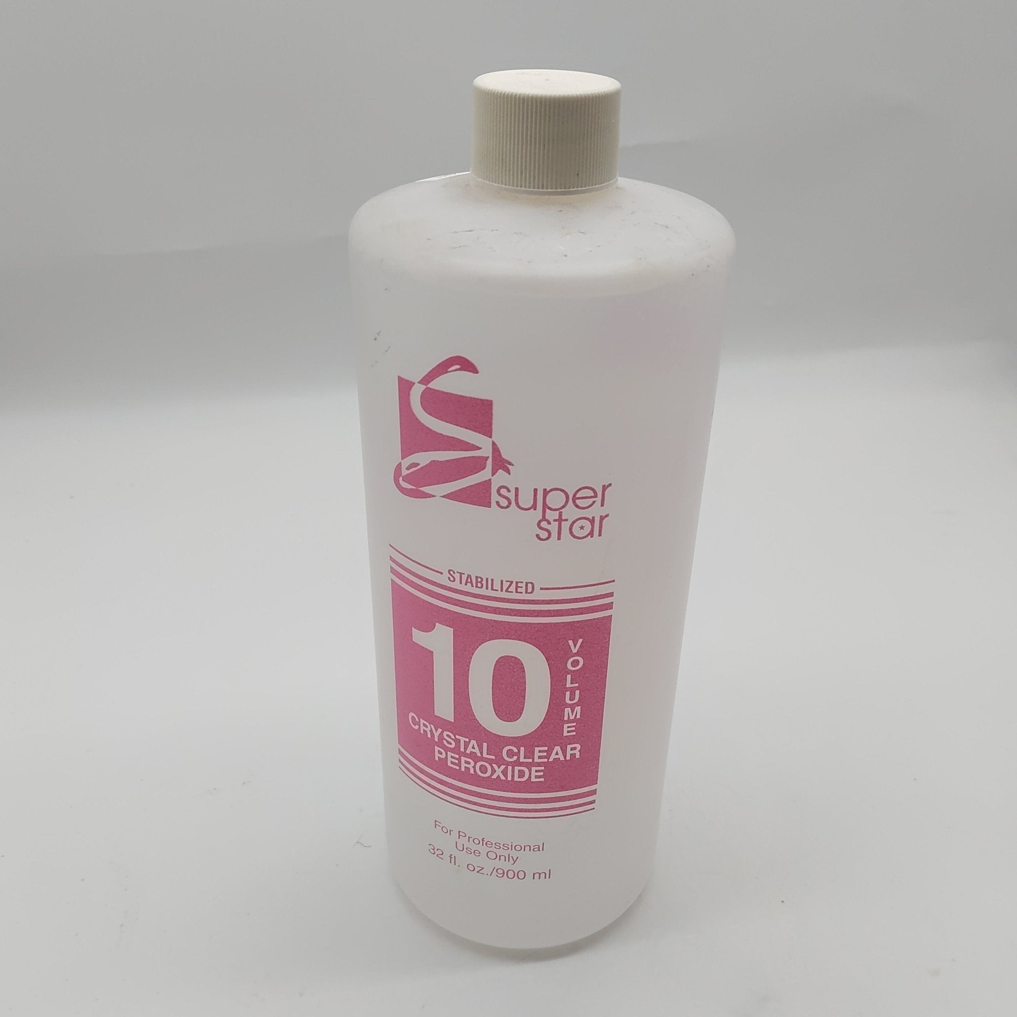 Super Star Crystal Clear Stabilized 10 Volume Peroxide 32 fl oz 900 ml
